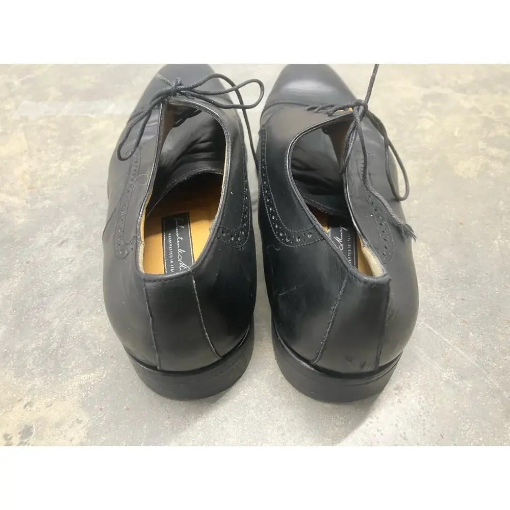 Johnston & Murphy Black 10M, Made in Italy, Oxfords, Dress Shoes,‎ Mens, Cap Toe